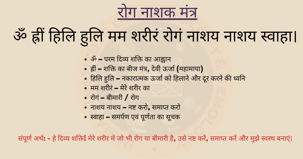 Rog Nashak Mantra